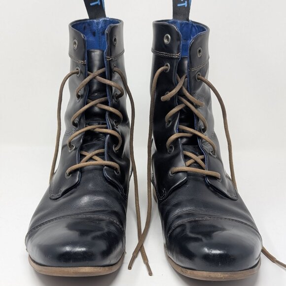 JOHN FLUEVOG Lace Up Leather Combat Boot Radio BBC Men\'s 8 (Or wm 9.5 or 10?) main image 10